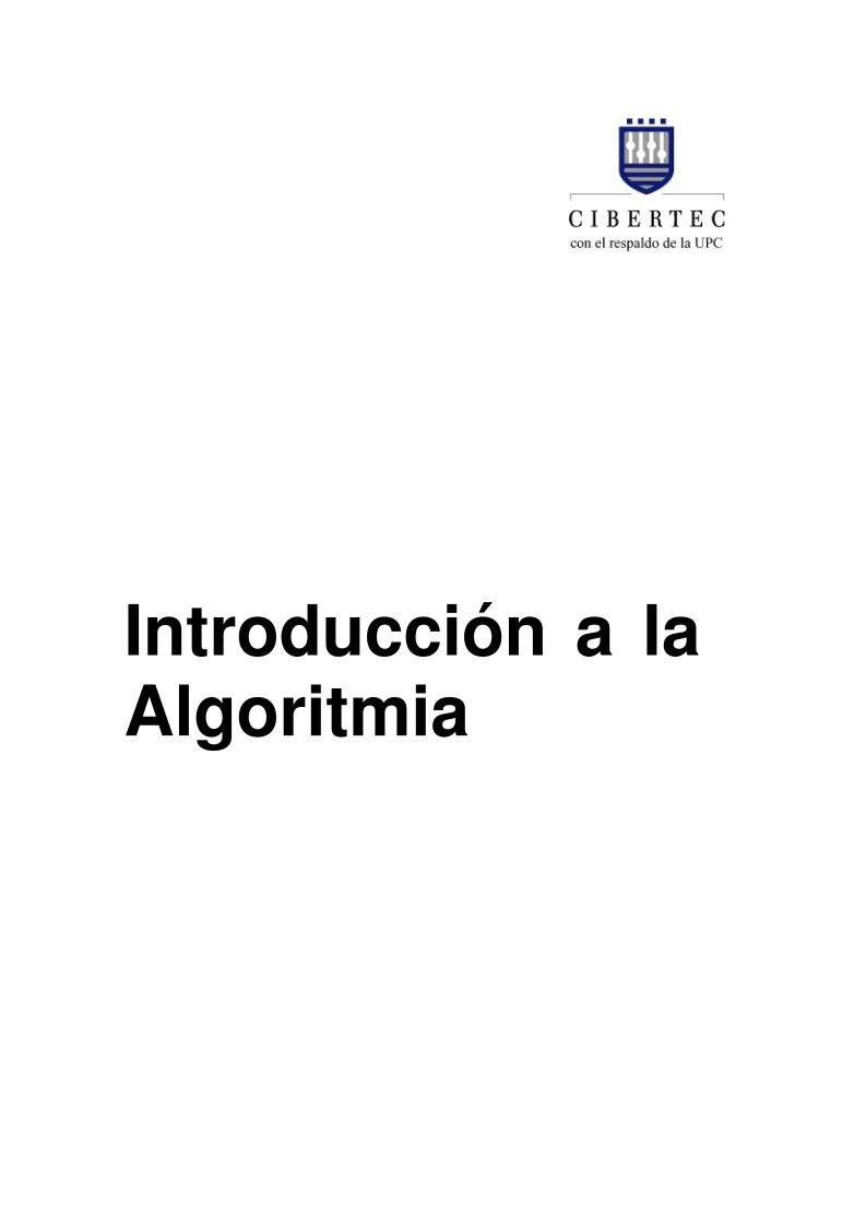 Imágen de pdf Manual de introducción a la Algoritmia 2009